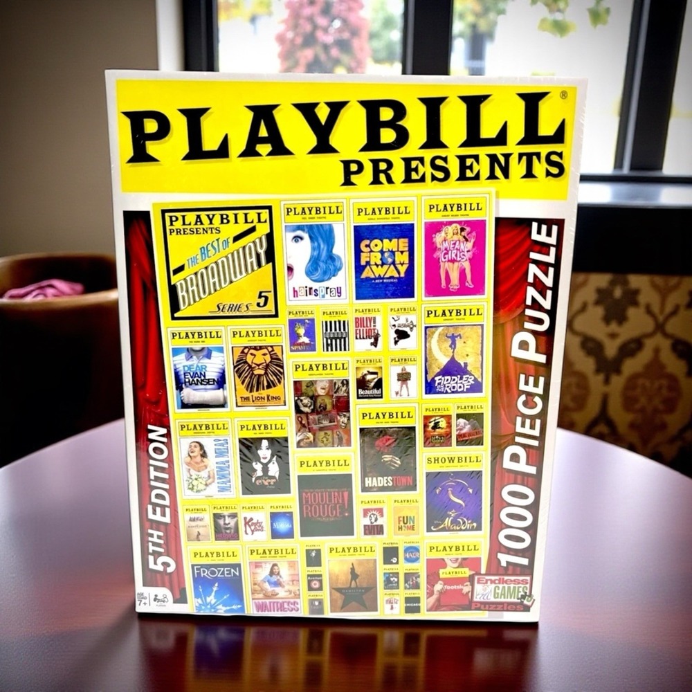 NEW Playbill Broadway Cover Jigsaw Puzzle - 1000 Piece FACTORY SEALED